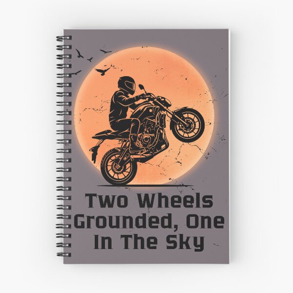 Item preview, Two Wheels Grounded One In The Sky Retro Motorcycle designed and sold by AhmadAnnaPrints.