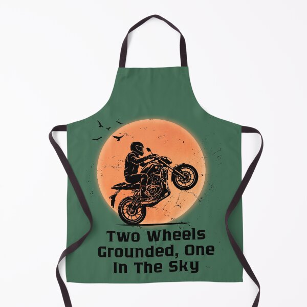Item preview, Two Wheels Grounded One In The Sky Retro Motorcycle designed and sold by AhmadAnnaPrints.