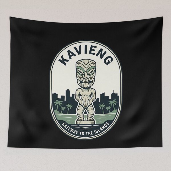 Item preview, Kavieng Papua New Guinea Vintage Travel Emblem designed and sold by k3rstman1.