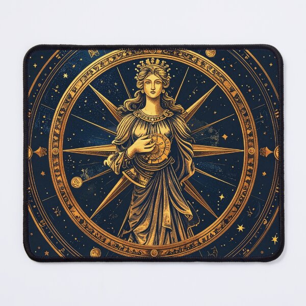Item preview, Fortuna Wheel of Fortune Goddess Illustration designed and sold by MythicFortune .