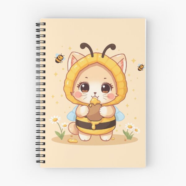 Item preview, Kawaii Bee Cat Sticker | Cute Honey Kitty Spring Design designed and sold by Stylestickers55.