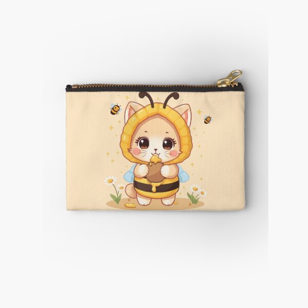 Item preview, Kawaii Bee Cat Sticker | Cute Honey Kitty Spring Design designed and sold by Stylestickers55.