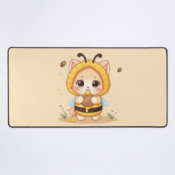 Item preview, Kawaii Bee Cat Sticker | Cute Honey Kitty Spring Design designed and sold by Stylestickers55.