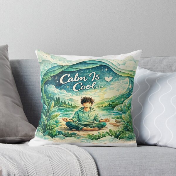 Item preview, Calm Is Cool... | Paper Cut Nature Meditation Aesthetic Sticker designed and sold by Genzfirevibes.