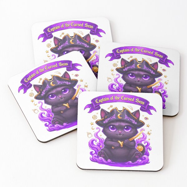 Item preview, Pirate Witch Black Cat Sticker | Cute Gothic Halloween Cat Design designed and sold by Mahilis.