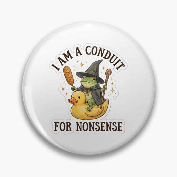 Item preview, I Am A Conduit For Nonsense Wizard Frog designed and sold by raedattia.