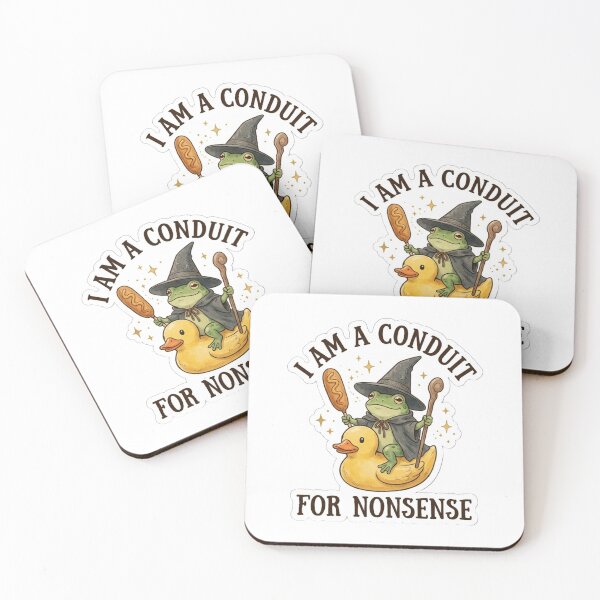 Item preview, I Am A Conduit For Nonsense Wizard Frog designed and sold by raedattia.