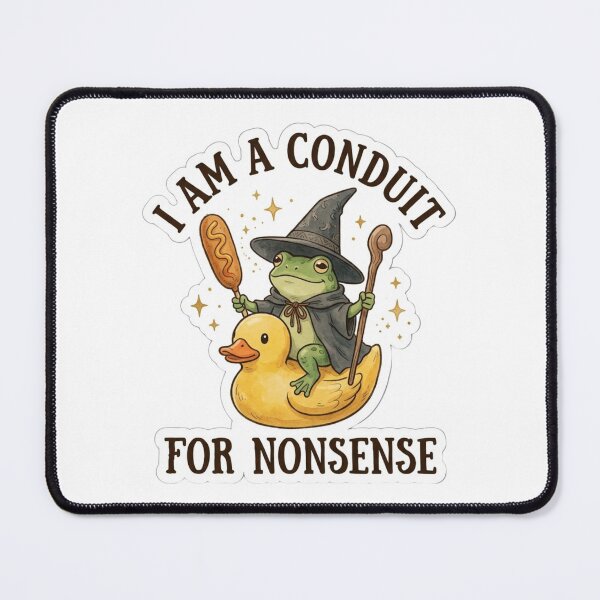 Item preview, I Am A Conduit For Nonsense Wizard Frog designed and sold by raedattia.