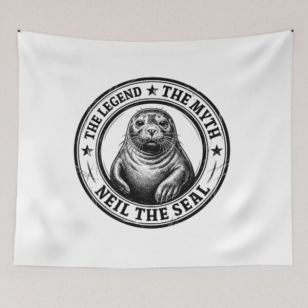 Item preview, Neil the Seal - Emotional Support Cone | Funny Tasmanian Seal designed and sold by Uglyandcute.