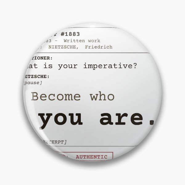 Item preview, Become who you are - Nietzsche designed and sold by Will-to-Power.
