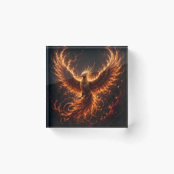 Item preview, Mythical Phoenix Rising from Ashes designed and sold by HollowOakPrints.