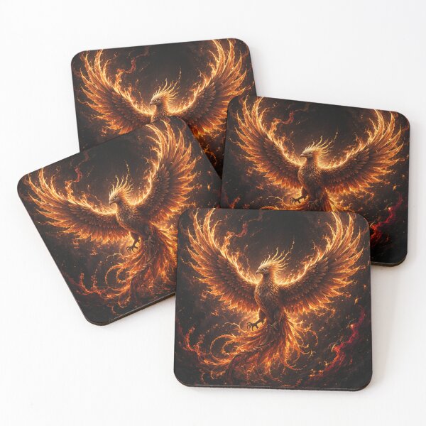 Item preview, Mythical Phoenix Rising from Ashes designed and sold by HollowOakPrints.