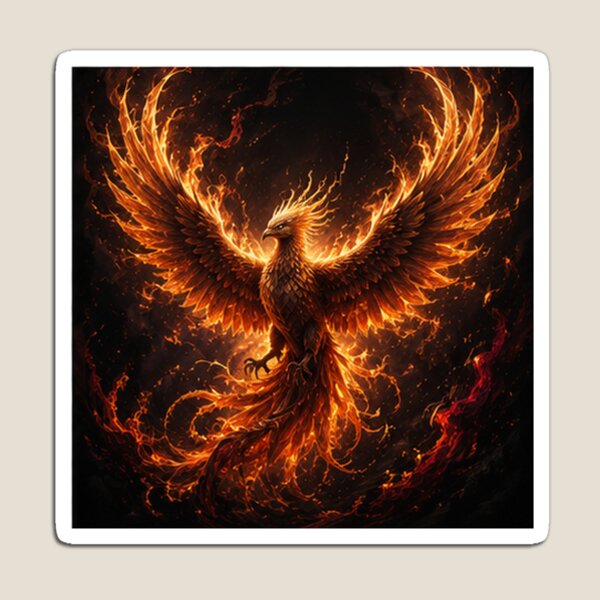 Item preview, Mythical Phoenix Rising from Ashes designed and sold by HollowOakPrints.
