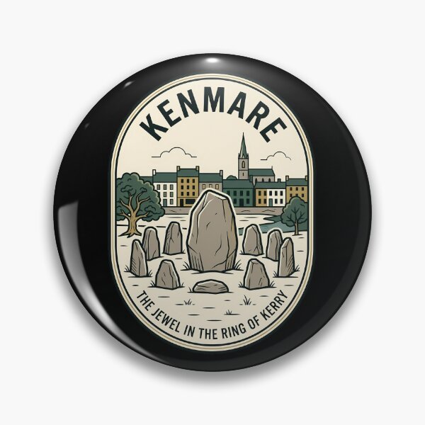 Item preview, Kenmare Ireland Stone Circle Vintage Travel Emblem designed and sold by k3rstman1.
