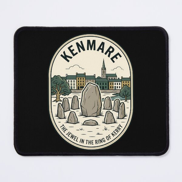Item preview, Kenmare Ireland Stone Circle Vintage Travel Emblem designed and sold by k3rstman1.