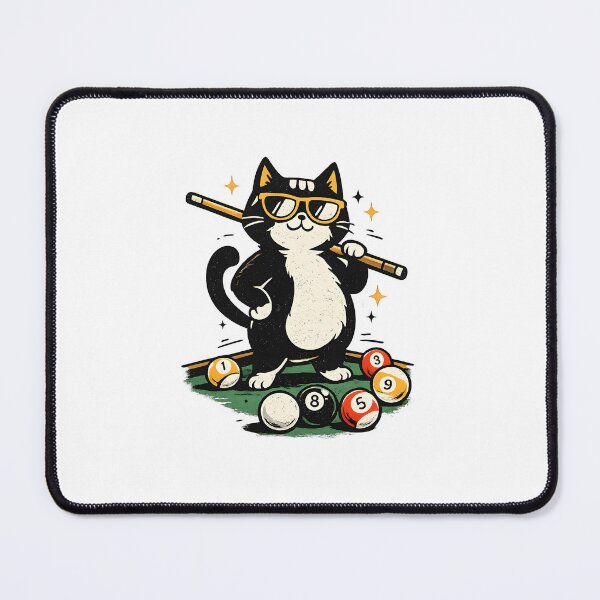 Item preview, Funny Billiard Cat Pool Player Retro designed and sold by MizoX7.