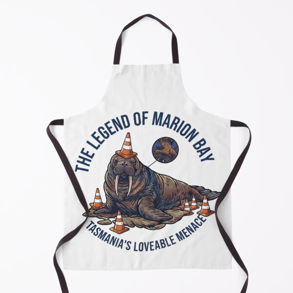 Aperçu de l'œuvre La légende de Marion Bay – La charmante menace de Tasmanie créée et vendue par NeonDropShop.