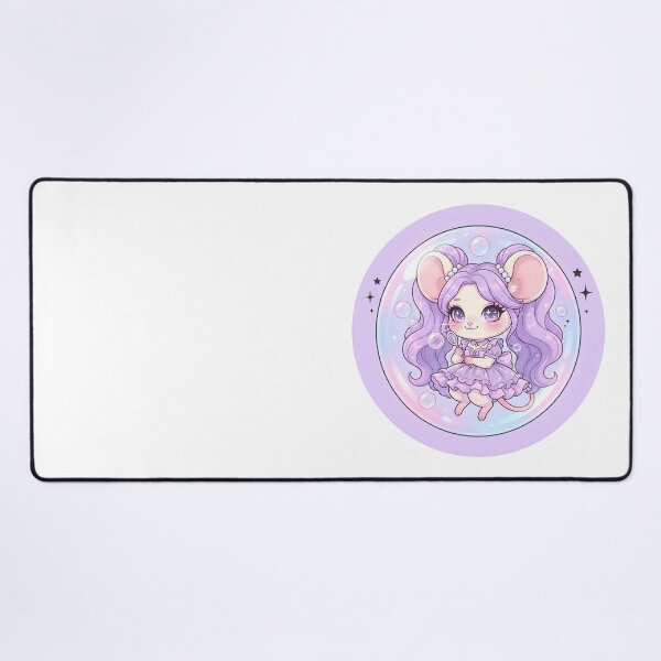 Item preview, Cute Magic Bubble Mouse Girl - Kawaii Fantasy Pastel Chibi designed and sold by CaliLuminos.