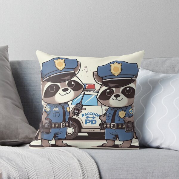 Aperçu de l'œuvre Police des ratons laveurs créée et vendue par Art School Dropout.