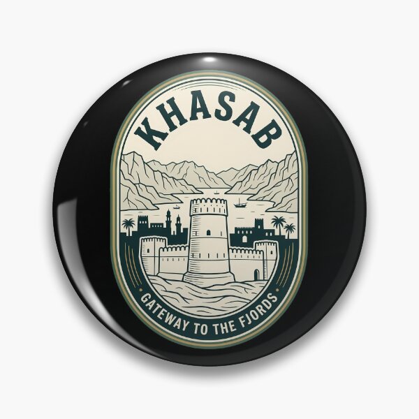 Item preview, Khasab Oman Gateway To Fjords Vintage Travel Emblem designed and sold by k3rstman1.