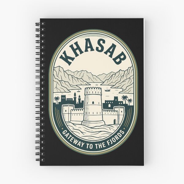 Item preview, Khasab Oman Gateway To Fjords Vintage Travel Emblem designed and sold by k3rstman1.