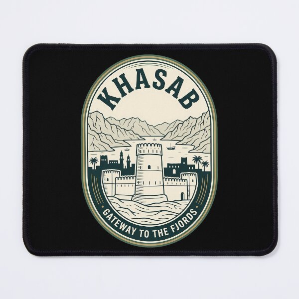 Item preview, Khasab Oman Gateway To Fjords Vintage Travel Emblem designed and sold by k3rstman1.