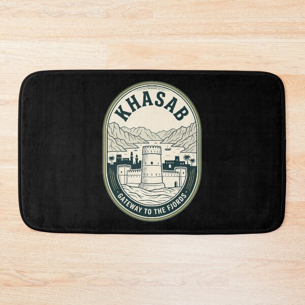 Item preview, Khasab Oman Gateway To Fjords Vintage Travel Emblem designed and sold by k3rstman1.