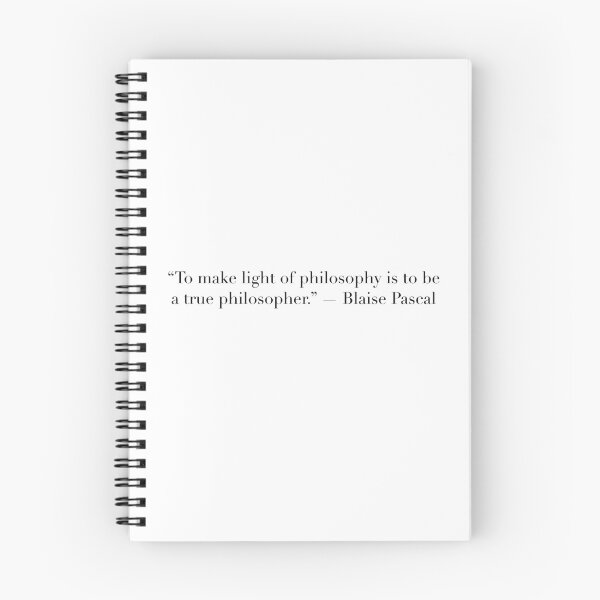 Item preview, To Make Light of Philosophy Is to Be a True Philosopher | Blaise Pascal Quote Art designed and sold by The Prose Atelier.