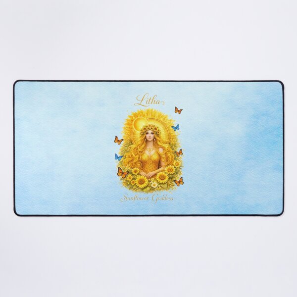 Item preview, Litha Sunflower Goddess – Radiant Spirit of Midsummer designed and sold by MysticOzzy.