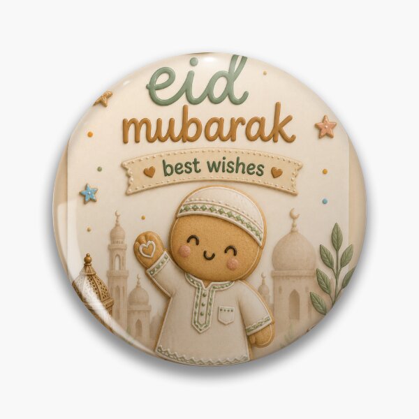 Artikelvorschau, Eid Mubarak Plüsch-Lebkuchenmann entworfen und verkauft von Naim Choudhury.