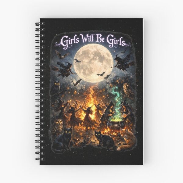 Item preview, Girls Will Be Girls – Witches of the Fiery Moon designed and sold by MysticOzzy.
