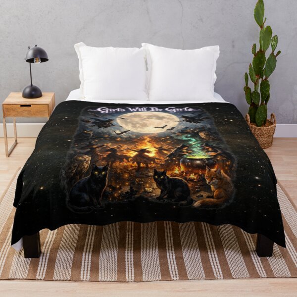 Item preview, Girls Will Be Girls – Witches of the Fiery Moon designed and sold by MysticOzzy.