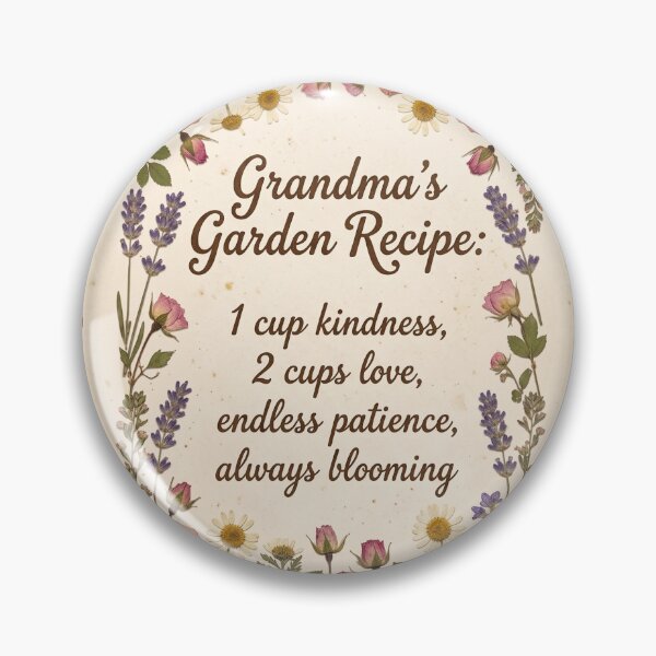 Item preview, Grandma's Garden Shirt – Vintage Recipe Card Pressed Flower Sentimental Tee designed and sold by DmaarGroup.