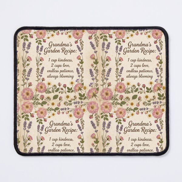 Item preview, Grandma's Garden Shirt – Vintage Recipe Card Pressed Flower Sentimental Tee designed and sold by DmaarGroup.