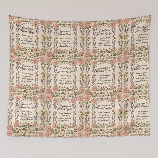 Item preview, Grandma's Garden Shirt – Vintage Recipe Card Pressed Flower Sentimental Tee designed and sold by DmaarGroup.