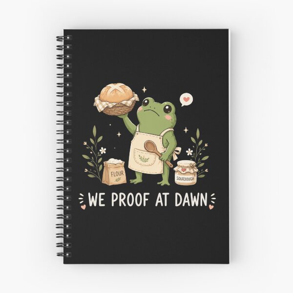 Item preview,  We Proof At Dawn Sourdough, Funny Frog Meme Bread Baking, Sourdough Starter Baking Lover, Gift for Baker designed and sold by Sprinkle12345.