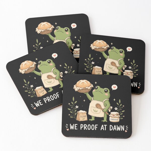 Item preview,  We Proof At Dawn Sourdough, Funny Frog Meme Bread Baking, Sourdough Starter Baking Lover, Gift for Baker designed and sold by Sprinkle12345.
