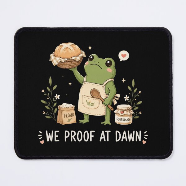 Item preview,  We Proof At Dawn Sourdough, Funny Frog Meme Bread Baking, Sourdough Starter Baking Lover, Gift for Baker designed and sold by Sprinkle12345.