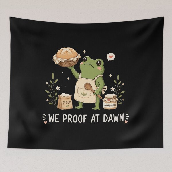 Item preview,  We Proof At Dawn Sourdough, Funny Frog Meme Bread Baking, Sourdough Starter Baking Lover, Gift for Baker designed and sold by Sprinkle12345.