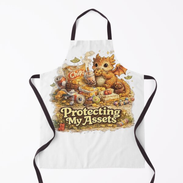 Item preview, Protecting My Assets – Cute Dragon Snack Hoard Funny Fantasy Design designed and sold by NarpLTD.