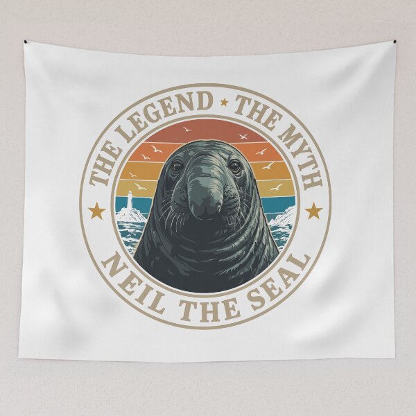 Item preview, Neil the Seal - Emotional Support Cone | Funny Tasmanian Seal designed and sold by Uglyandcute.