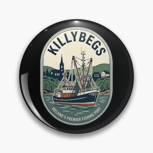 Item preview, Killybegs Ireland Fishing Boat Vintage Travel Emblem designed and sold by k3rstman1.