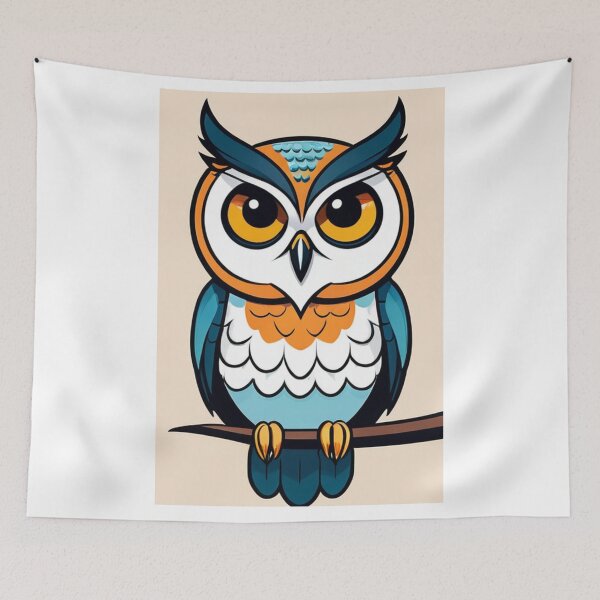 Artikelvorschau, Art - Abstract Owl, Modern Graphic Illustration entworfen und verkauft von World-Pets.
