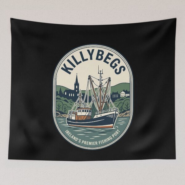 Item preview, Killybegs Ireland Fishing Boat Vintage Travel Emblem designed and sold by k3rstman1.