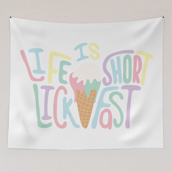 Item preview, Life is short lick fast - AA0185C designed and sold by LionsHut.