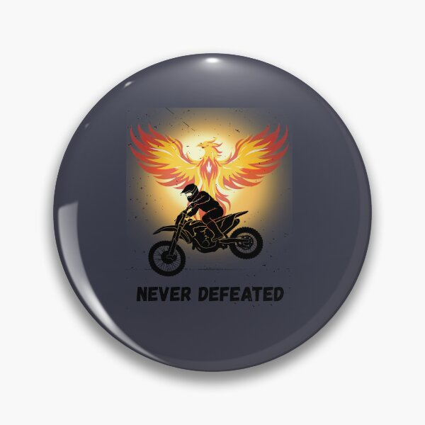 Item preview, Never Defeated Phoenix Motorcycle Rider designed and sold by AhmadAnnaPrints.
