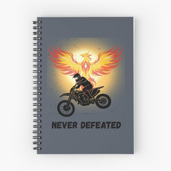 Item preview, Never Defeated Phoenix Motorcycle Rider designed and sold by AhmadAnnaPrints.