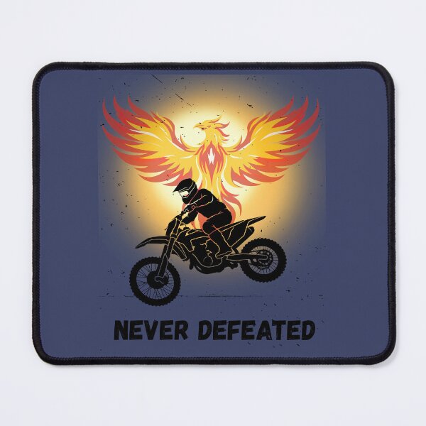 Item preview, Never Defeated Phoenix Motorcycle Rider designed and sold by AhmadAnnaPrints.