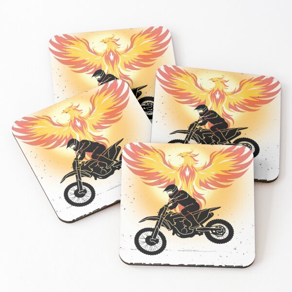 Item preview, Never Defeated Phoenix Motorcycle Rider designed and sold by AhmadAnnaPrints.