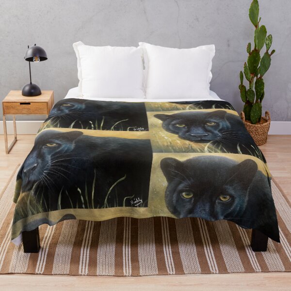 Item preview, Mystic Black Panther Stealth Predator Painting designed and sold by Artdesrapides.